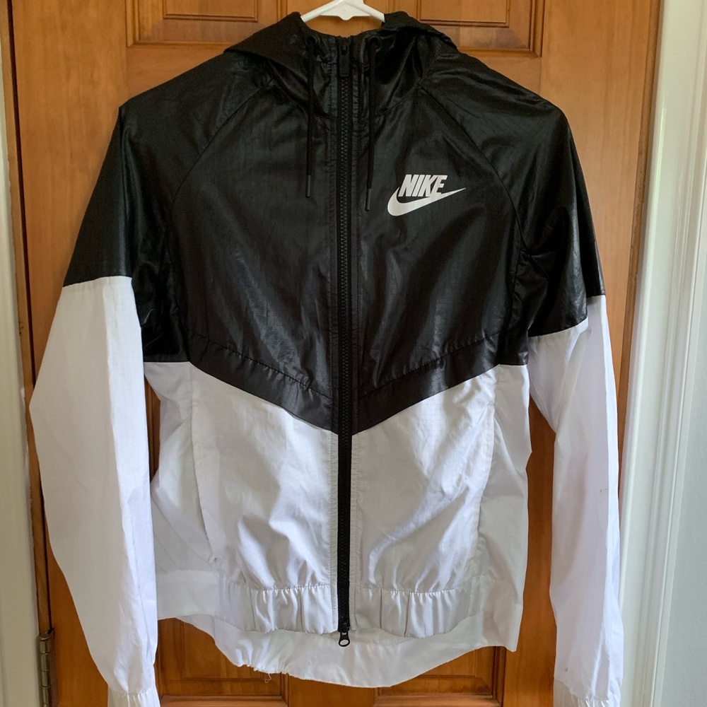 Black and White Nike Windbreaker